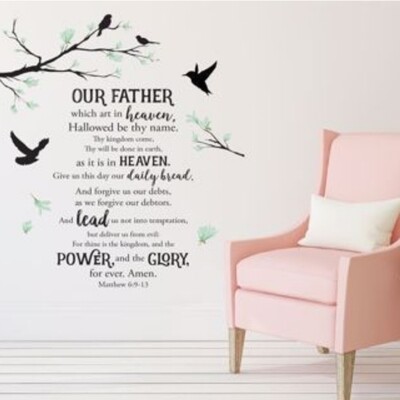 The Lord's Prayer Wall Art Decal
