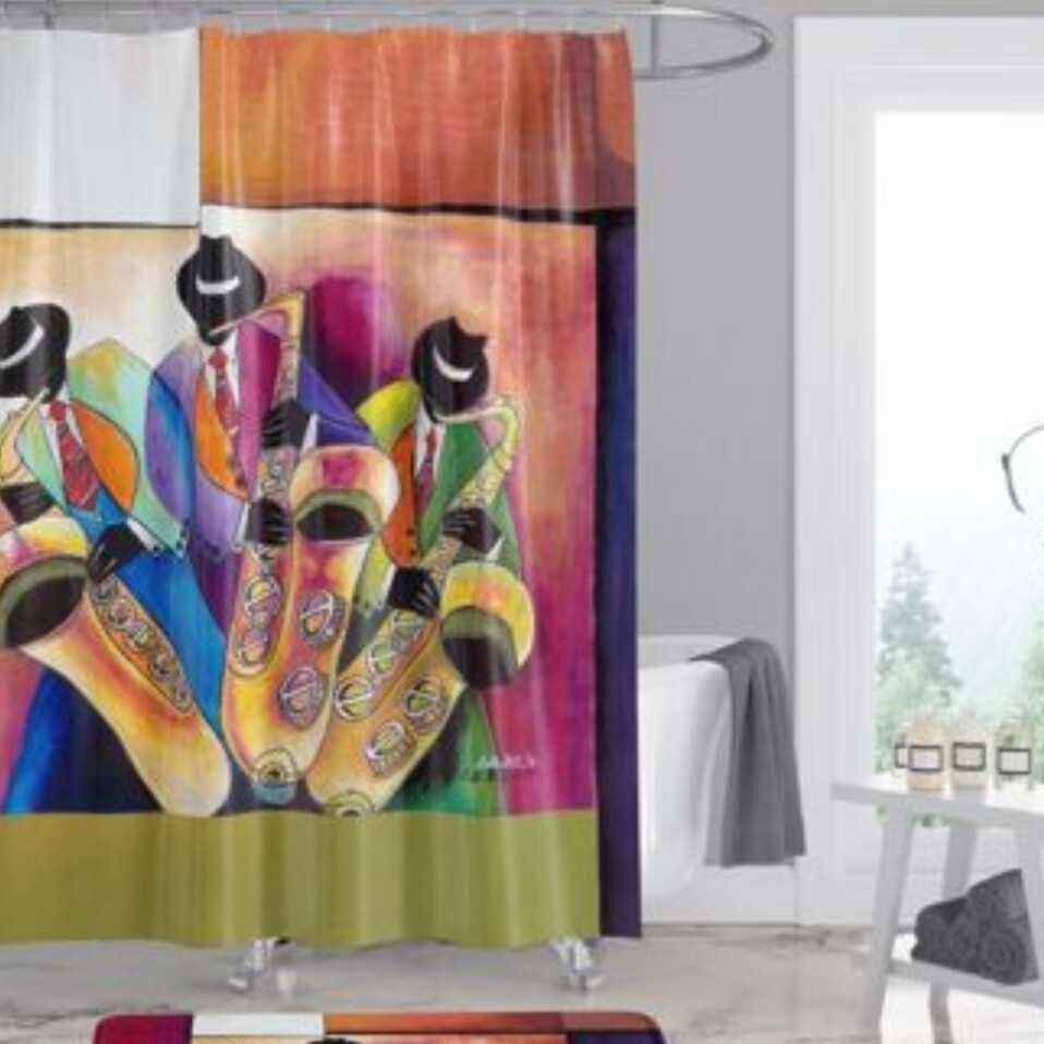 All That Jazz Shower Curtain