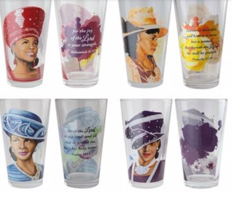 Hats Drinking Glass Set