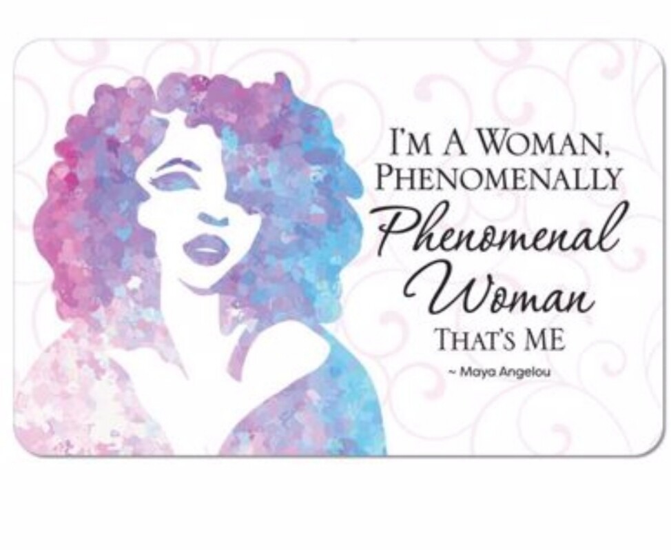 Phenomenal Woman Memory Foam Floor Mat