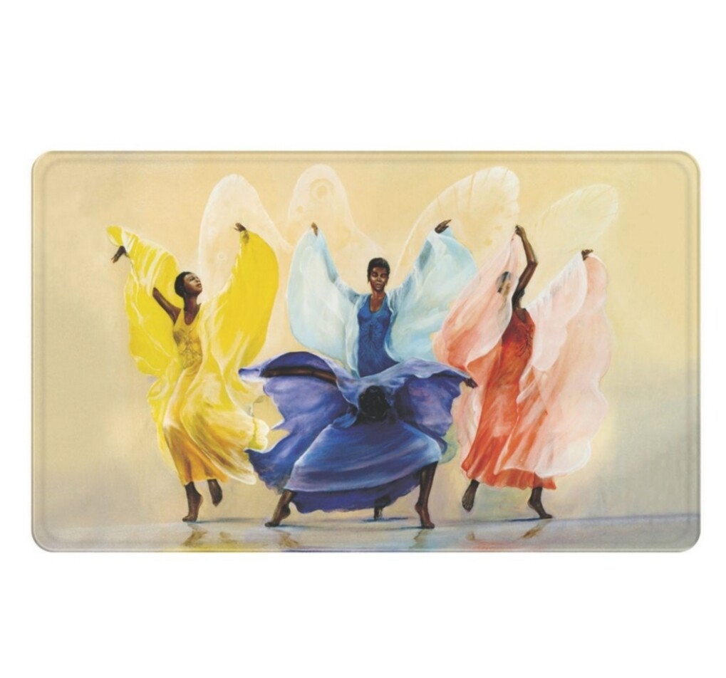 Butterflies Memory Foam Bath Mat