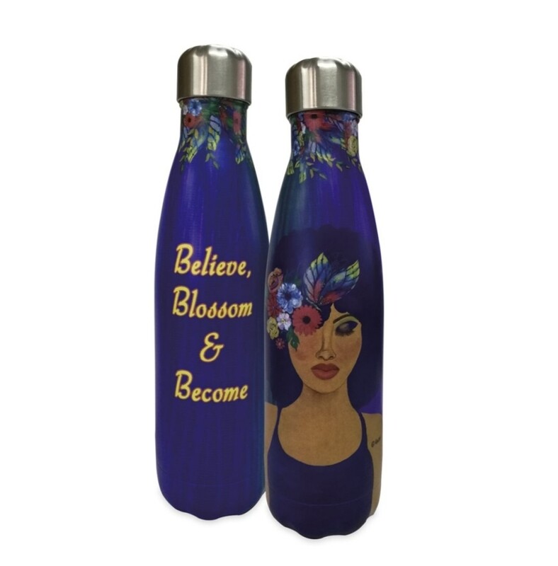 Believe, Blossom, & Become Stainless Steel Bottle
