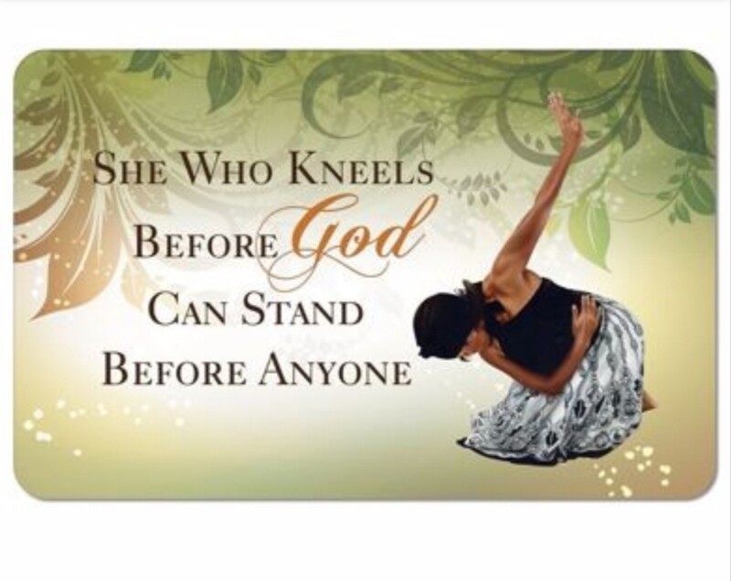 She Who Kneels Memory Foam Bath Mat