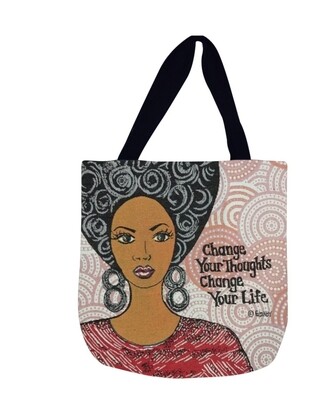 Change Your Thought Woven Tote Bag