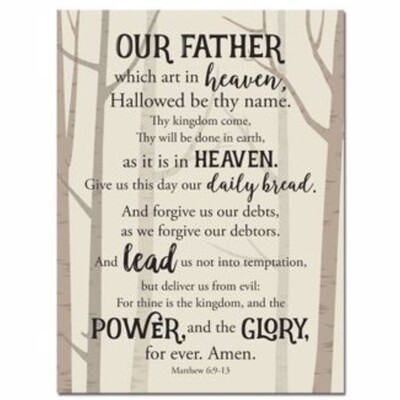The Lord's Prayer Wall Plaque