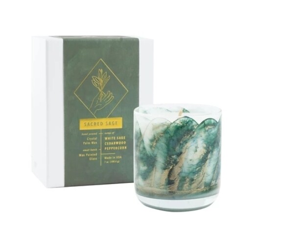 Northern Lights Sacred Sage  Meditation Candle