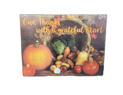 Give Thanks With A Grateful Heart Cutting Board