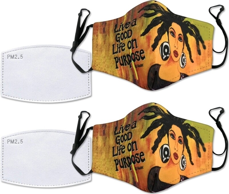 Live A Good Life On Purpose Face Masks (Set of 2)
