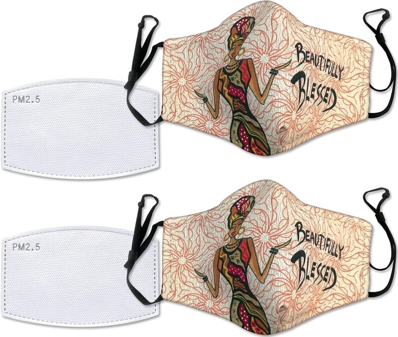 Beautifully Blessed Face Masks (Set of 2)