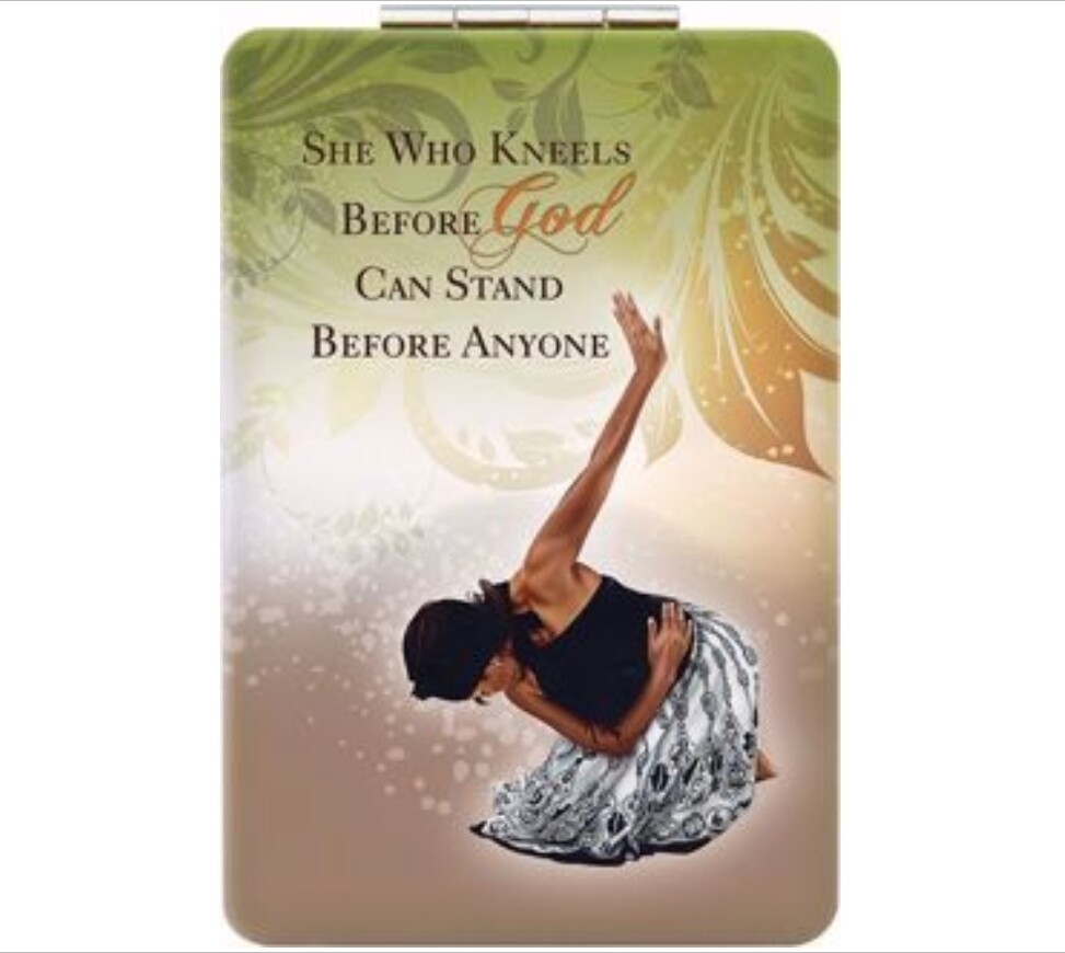 She Who Kneels Compact Mirror