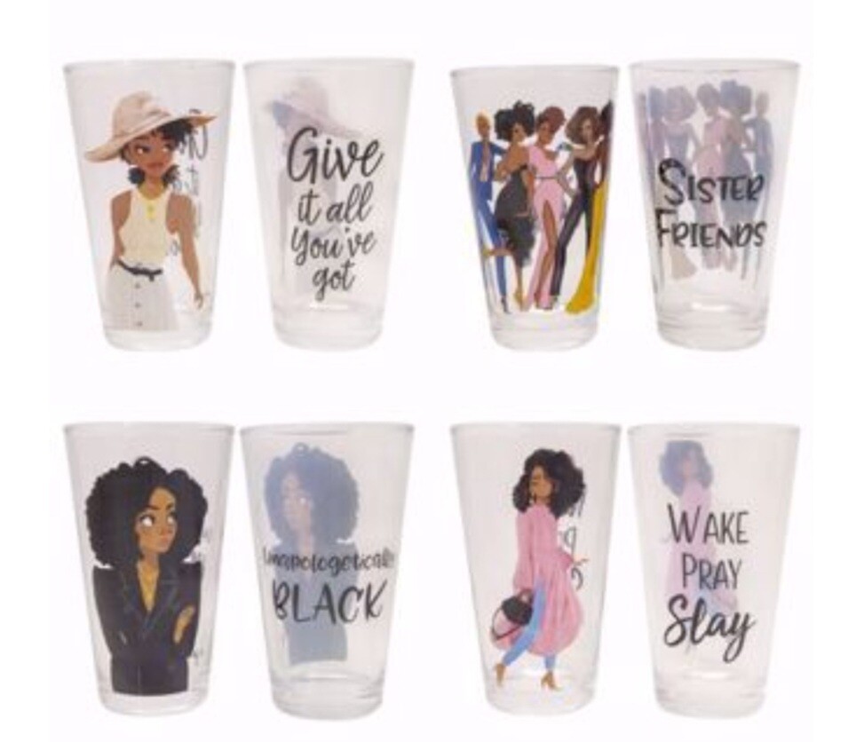 Sister Friends II Drinking Glass Set