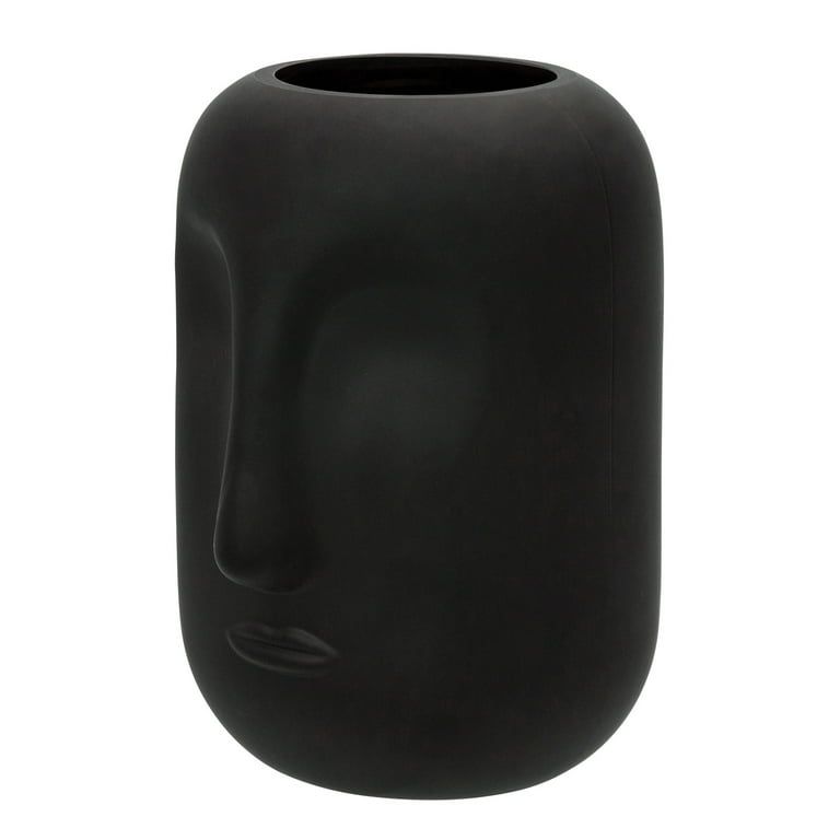 Black Face Vase