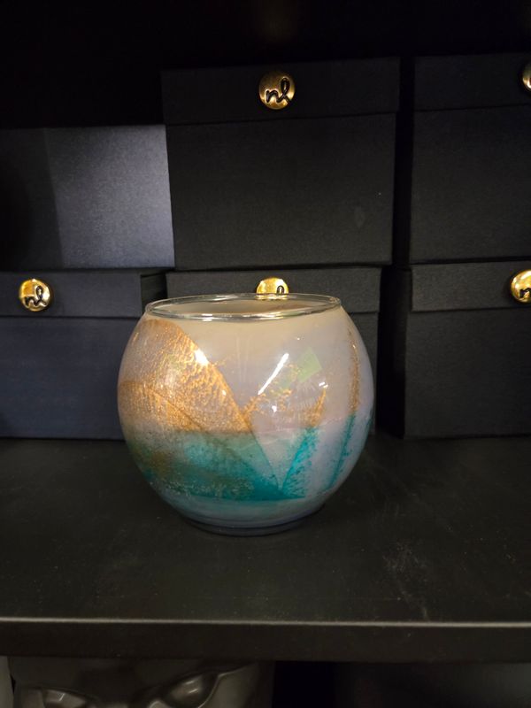 Northern Lights Esque 4" Globe Candle - Lavender