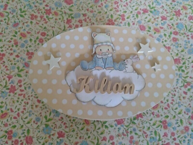 Placa personalizada con nombre