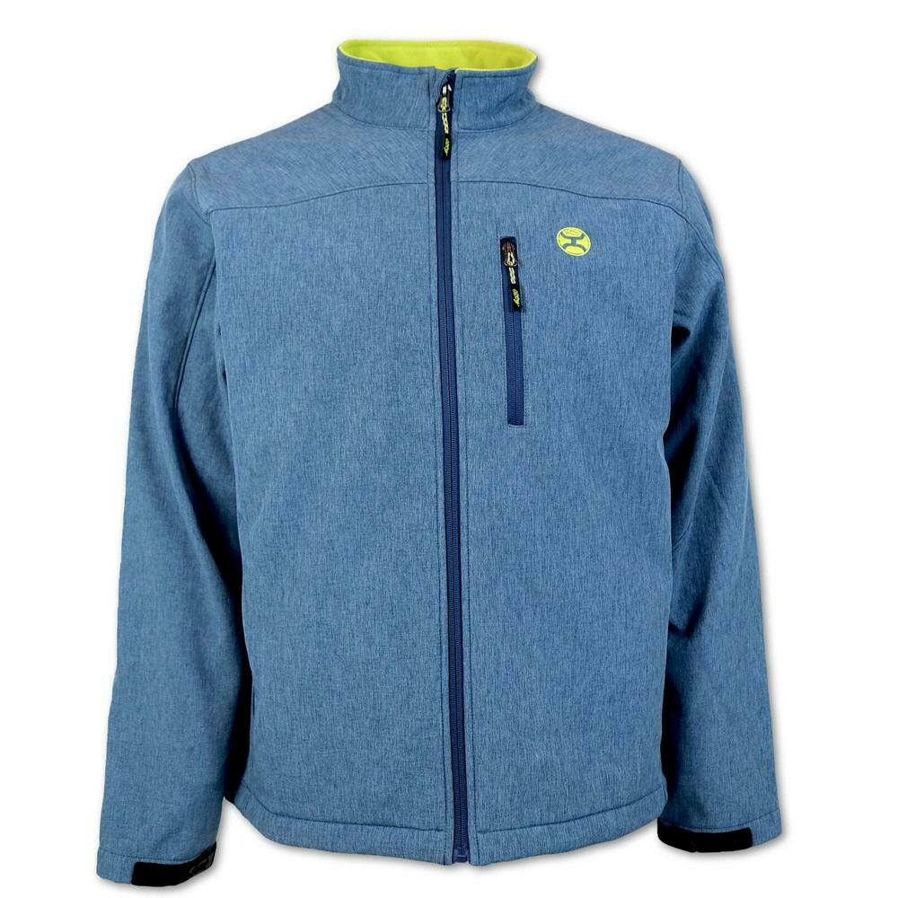 SOFTSHELL JACKET - NAVY/GREEN