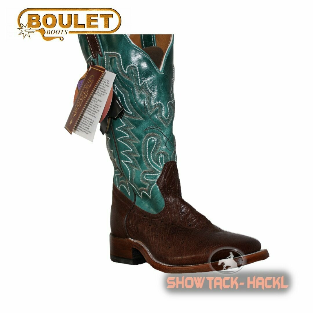 BOULET Westernboot braun turquoise Damen