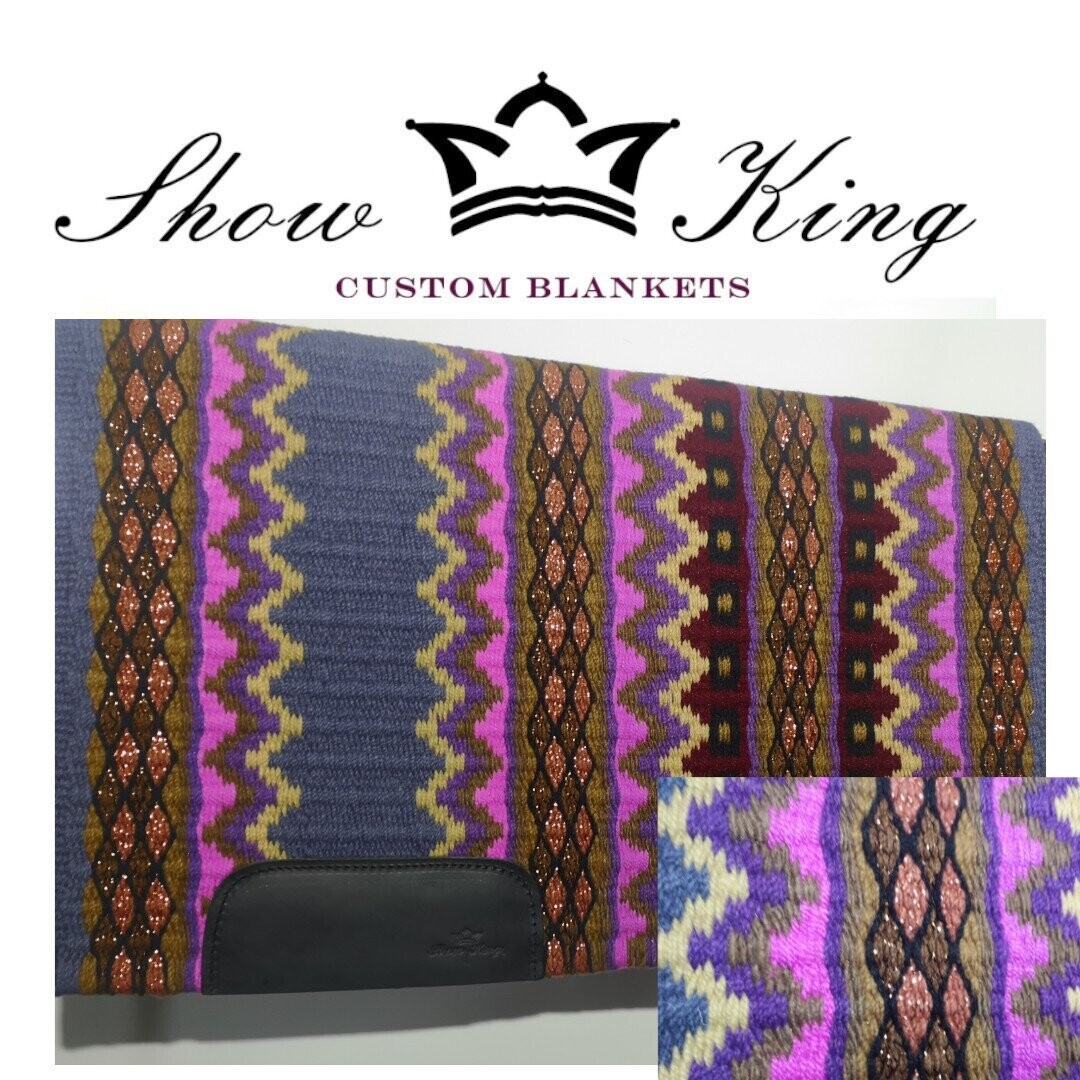 ShowKing - Blanket Oversize mit Lederbesatz