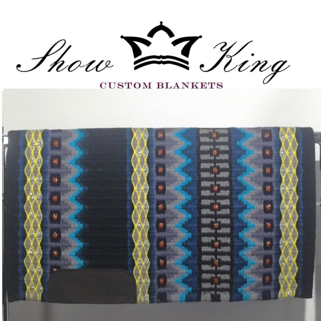 ShowKing - Blanket Oversize mit Lederbesatz