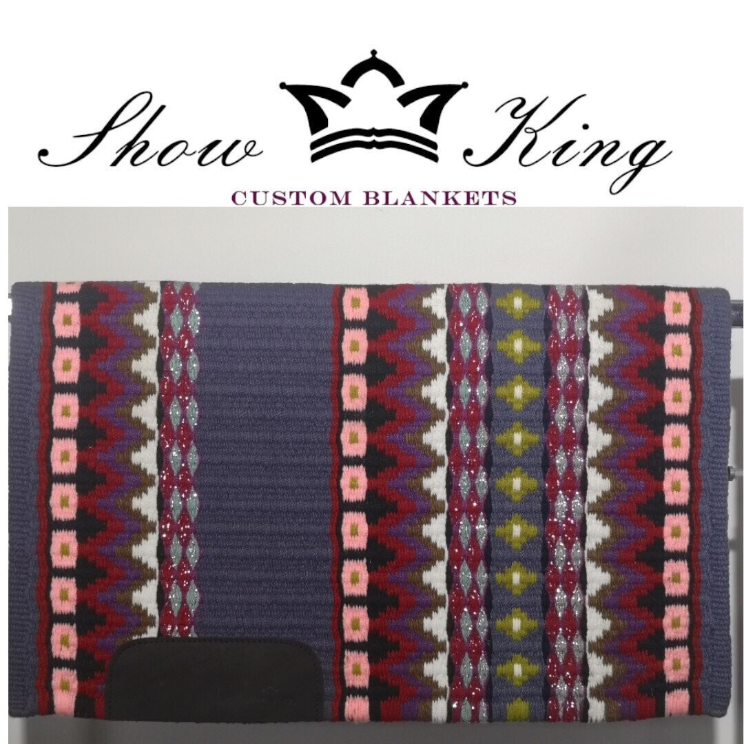 ShowKing - Blanket Oversize mit Lederbesatz