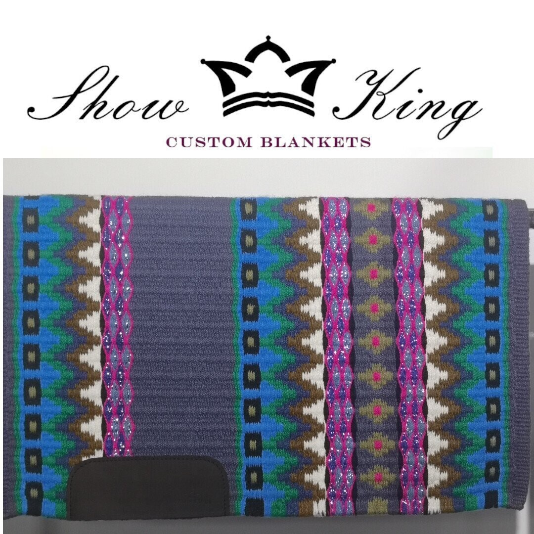 ShowKing - Blanket Oversize mit Lederbesatz