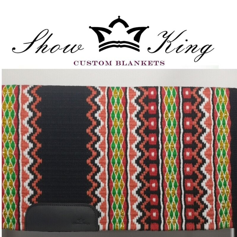 ShowKing - Blanket Oversize mit Lederbesatz ShowKing - Blanket Oversize mit Lederbesatz