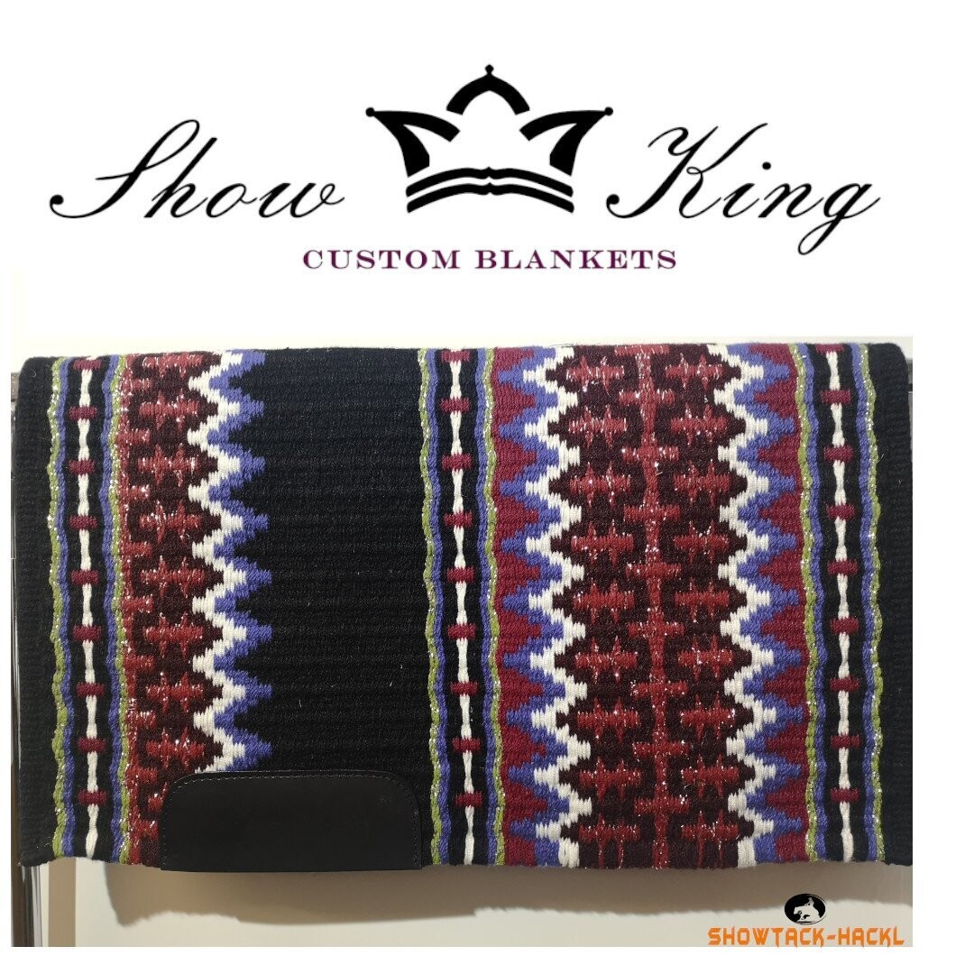 ShowKing - Blanket Oversize mit Lederbesatz