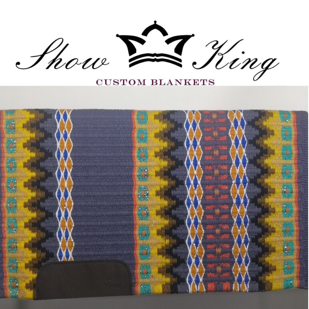 ShowKing - Blanket Oversize mit Lederbesatz
