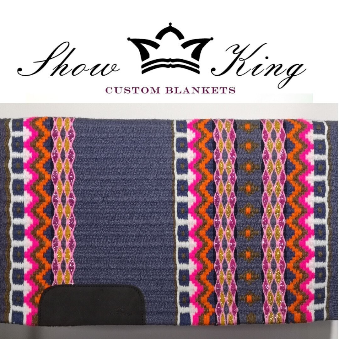 ShowKing - Blanket Oversize mit Lederbesatz