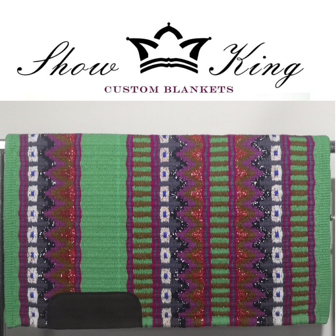 ShowKing - Blanket Oversize mit Lederbesatz