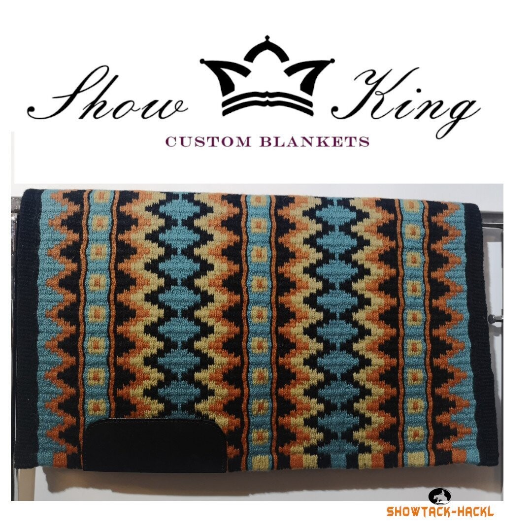ShowKing - Blanket Oversize mit Lederbesatz