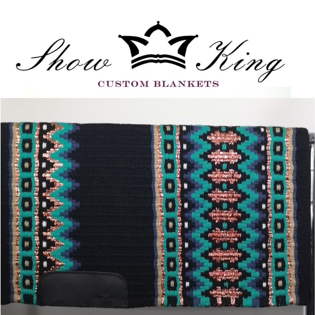 ShowKing - Blanket Oversize mit Lederbesatz