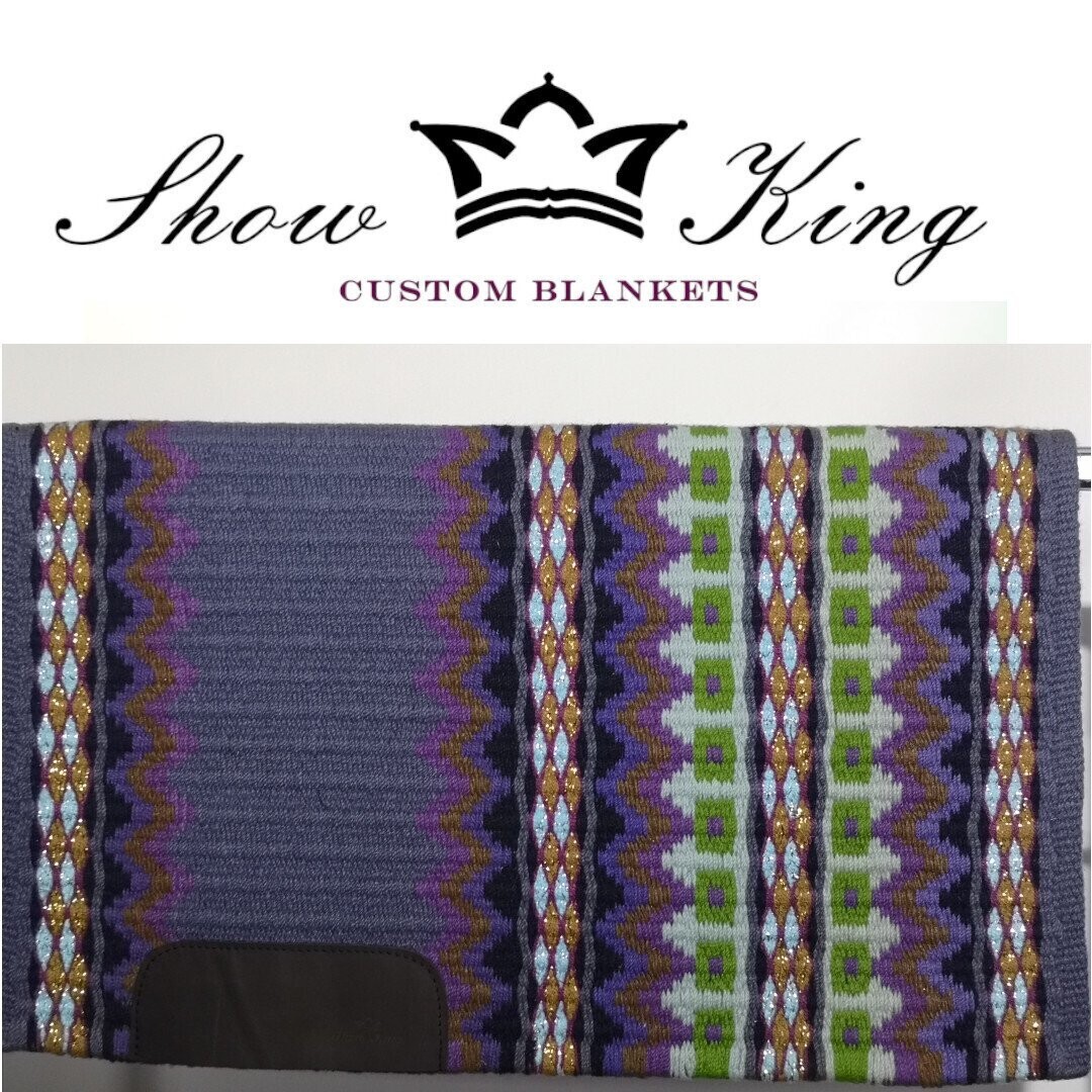 ShowKing - Blanket Oversize mit Lederbesatz