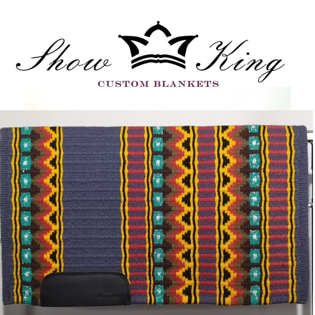 ShowKing - Blanket Oversize mit Lederbesatz