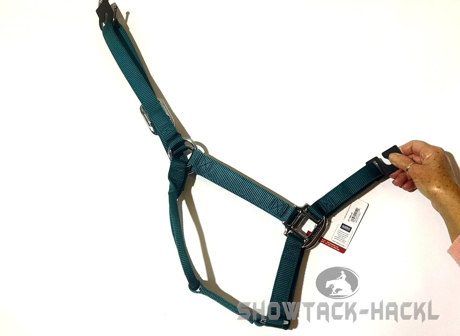 Halter / Halfter Weaver teal polyester