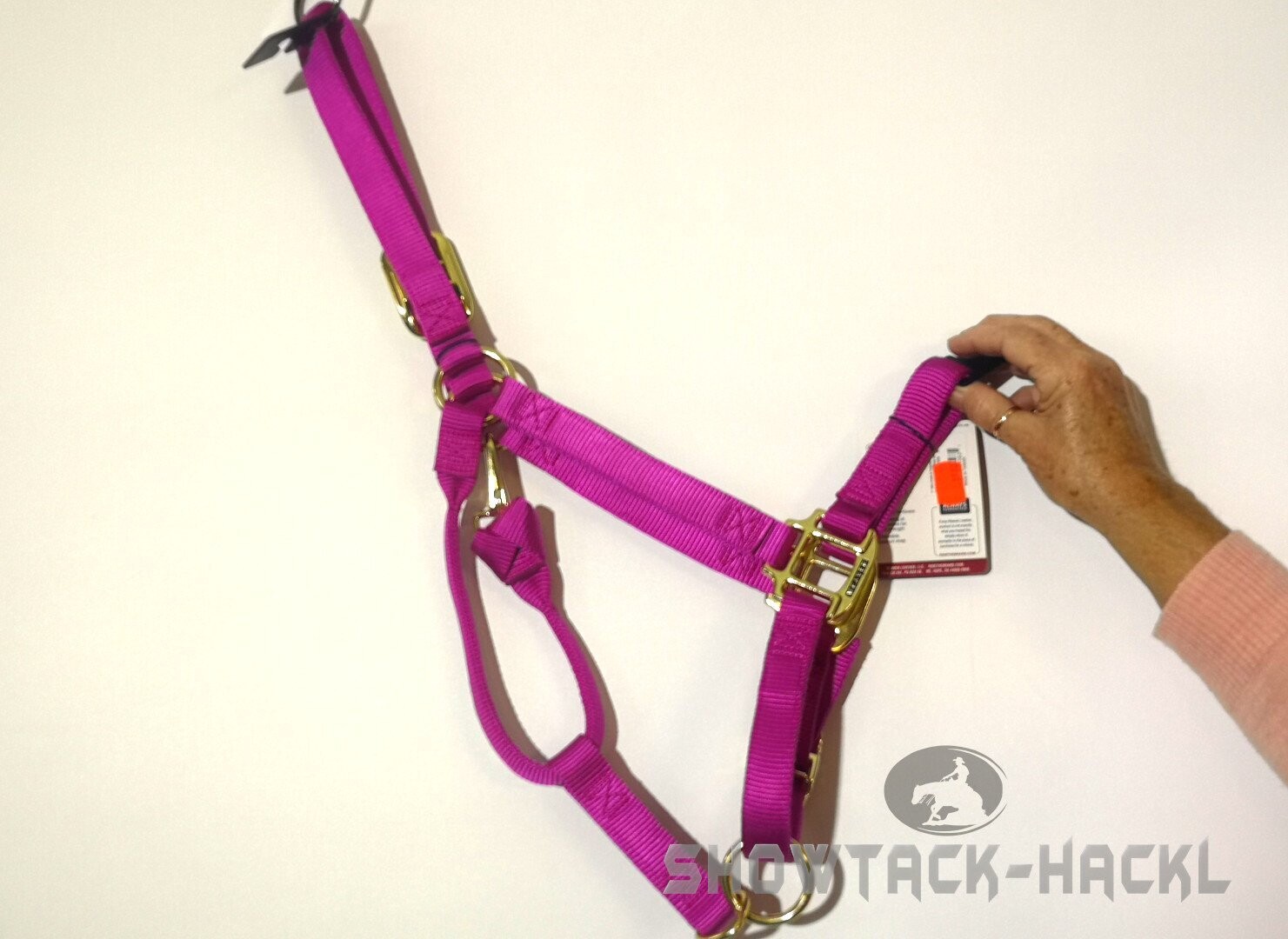 Halter / Halfter Weaver pink polyester