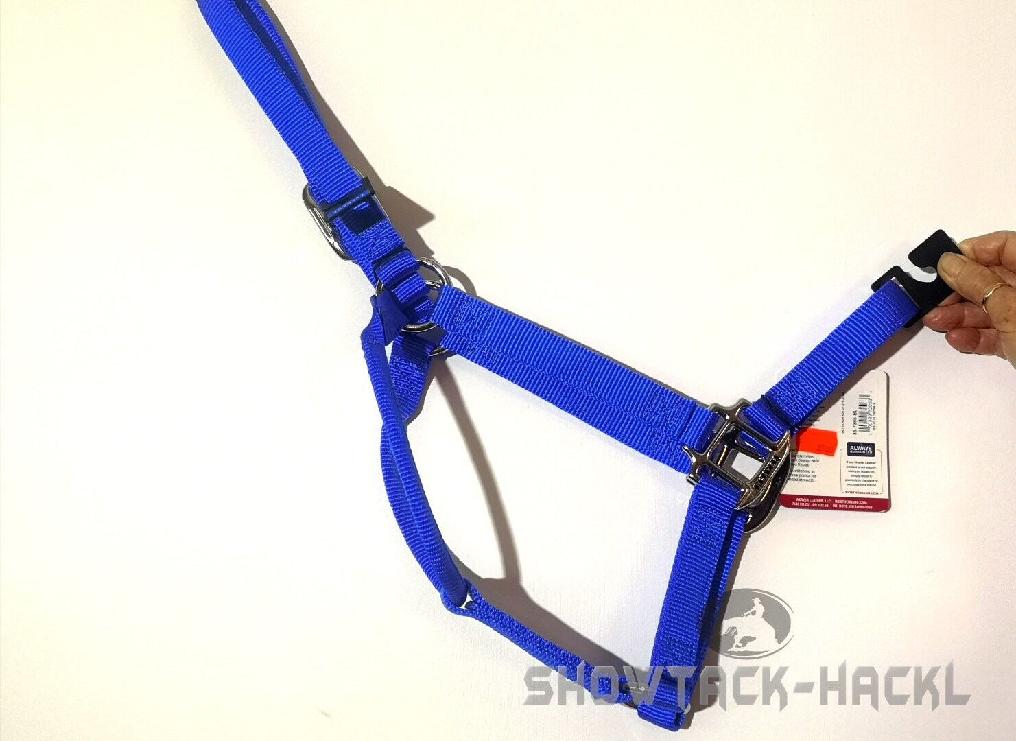 Halter / Halfter Weaver blue polyester