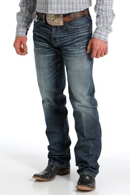 Vorlage Jeans Men MEN'S RELAXED FIT stretch WHITE LABEL - DARK STONEWASH