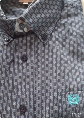 CINCH Shirt Man grey-dot