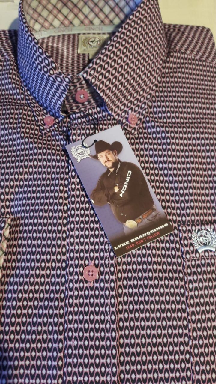 MEN'S SOLID  BUTTON-DOWN WESTERN SHIRT