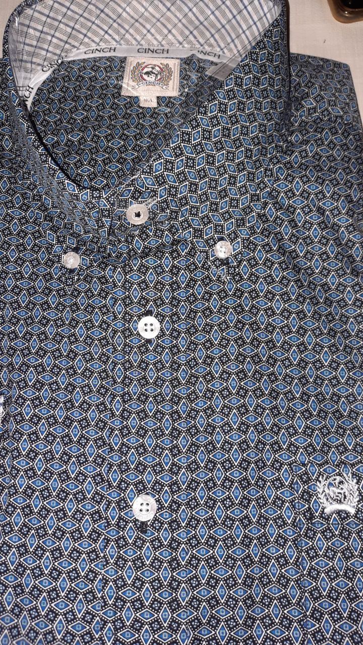 MEN'S SOLID  BUTTON-DOWN WESTERN SHIRT