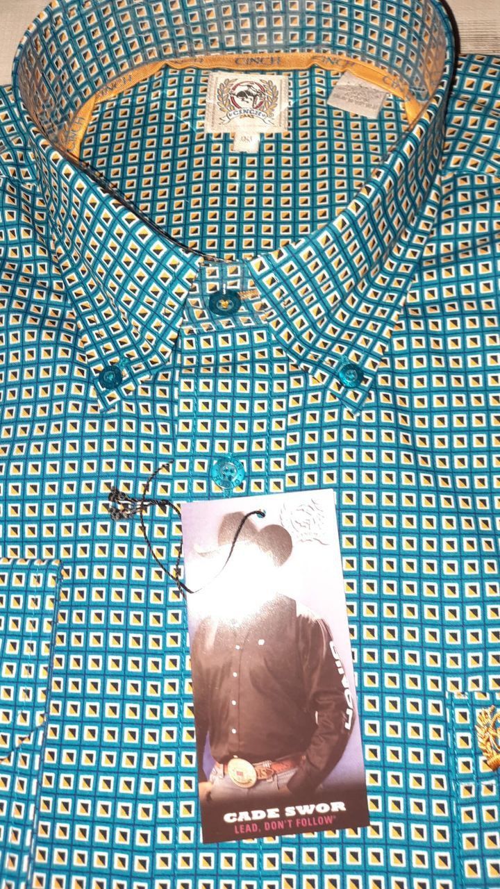 MEN'S SOLID  BUTTON-DOWN WESTERN SHIRT