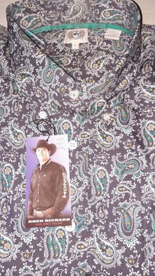 MEN'S SOLID  BUTTON-DOWN WESTERN SHIRT