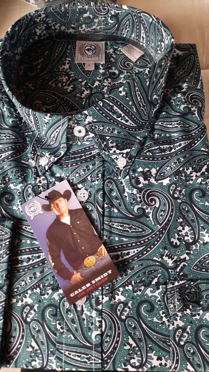 MEN'S SOLID  BUTTON-DOWN WESTERN SHIRT