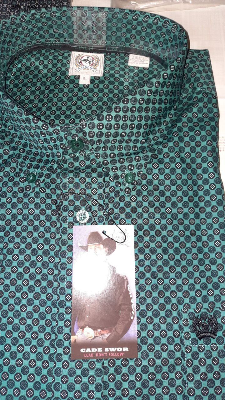 MEN'S SOLID  BUTTON-DOWN WESTERN SHIRT