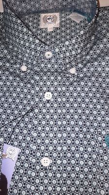 MEN'S SOLID BUTTON-DOWN WESTERN SHIRT MEN'S SOLID BUTTON-DOWN WESTERN SHIRT