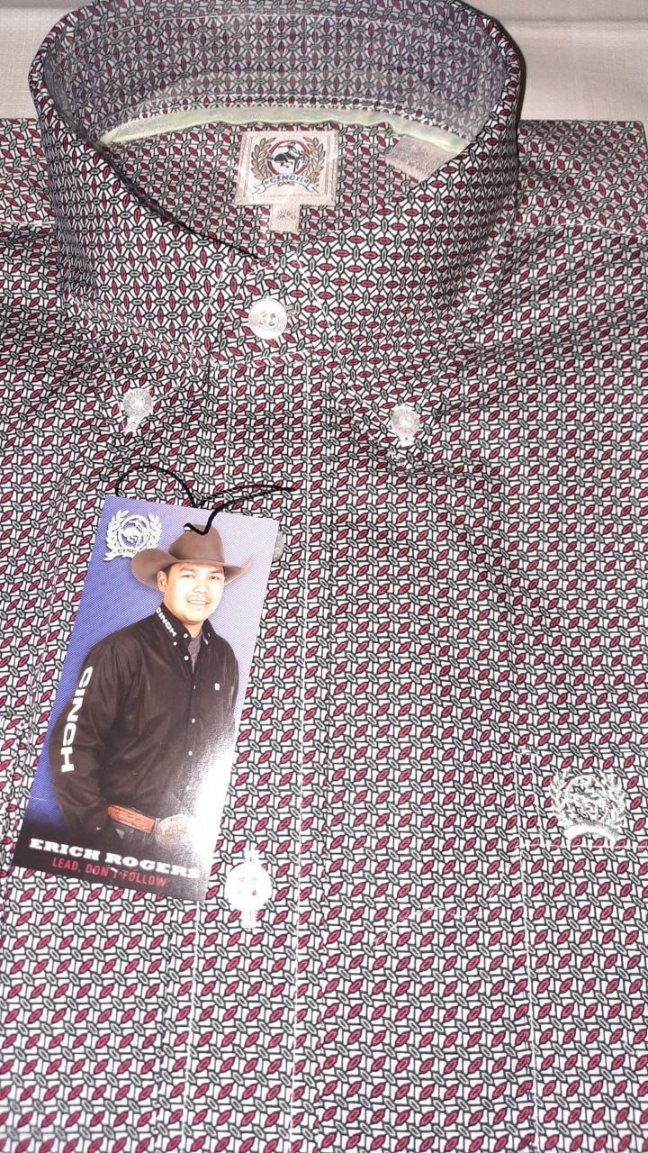 MEN'S SOLID  BUTTON-DOWN WESTERN SHIRT