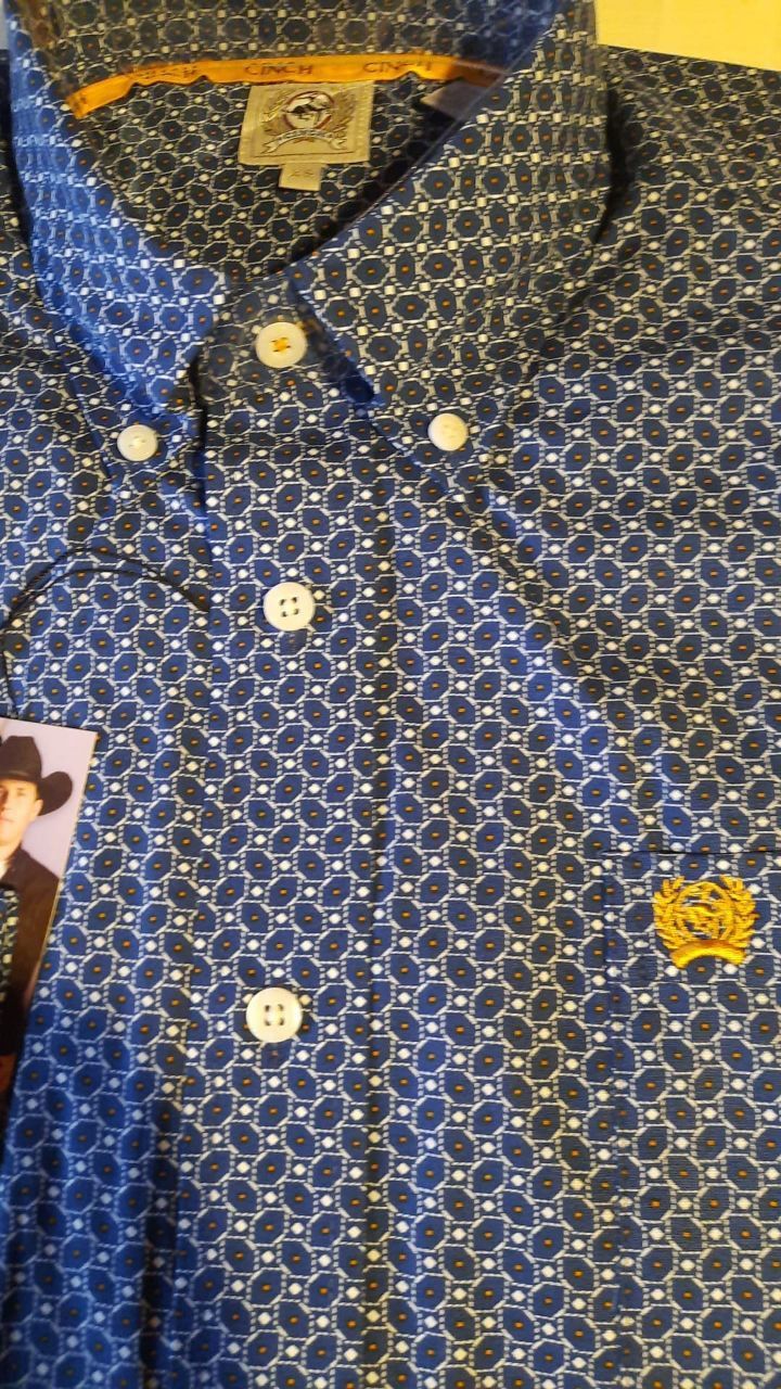 MEN'S SOLID  BUTTON-DOWN WESTERN SHIRT