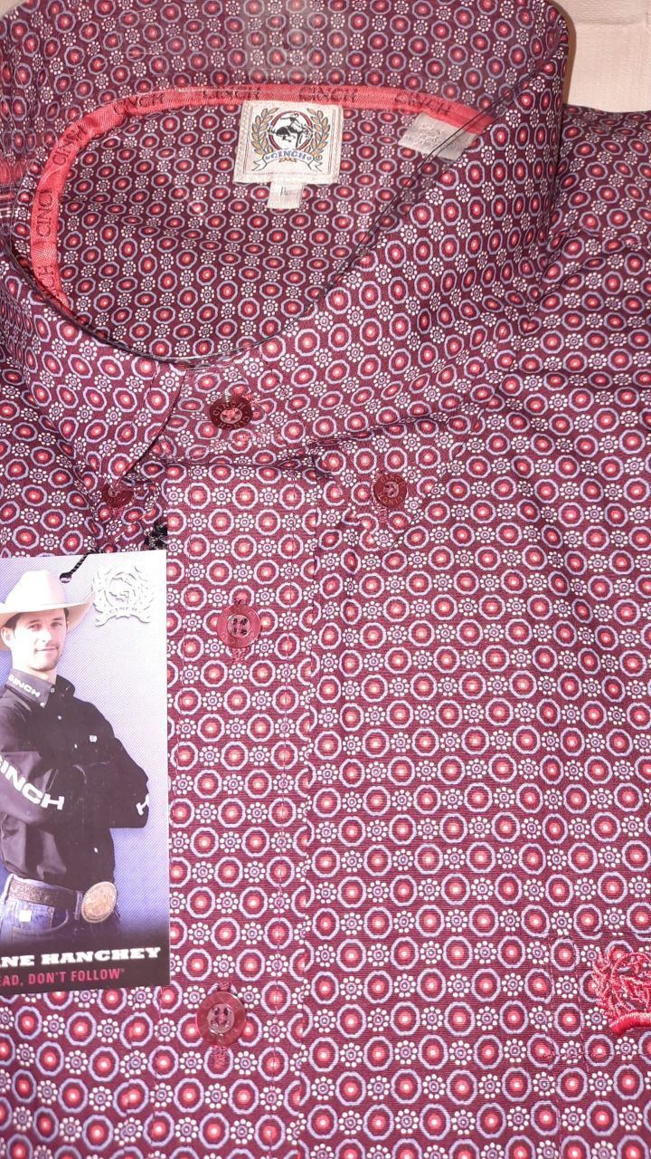 MEN'S SOLID  BUTTON-DOWN WESTERN SHIRT