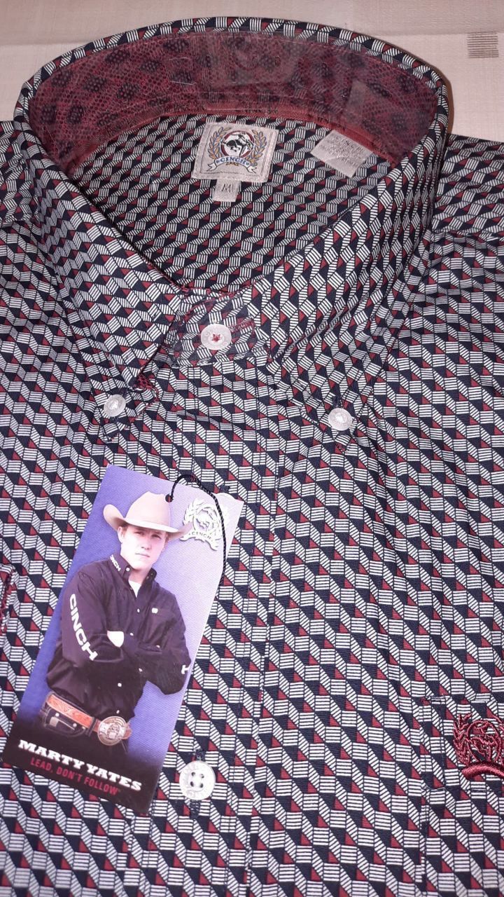 MEN'S SOLID  BUTTON-DOWN WESTERN SHIRT