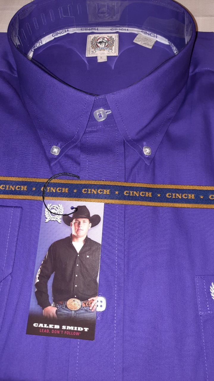 MEN'S SOLID  BUTTON-DOWN WESTERN SHIRT